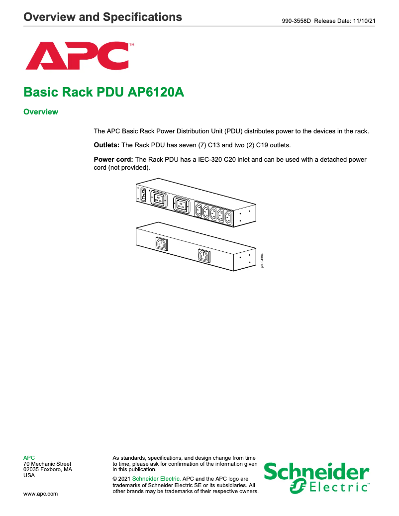 Image de la première page du manuel de l'appareil AP6120A