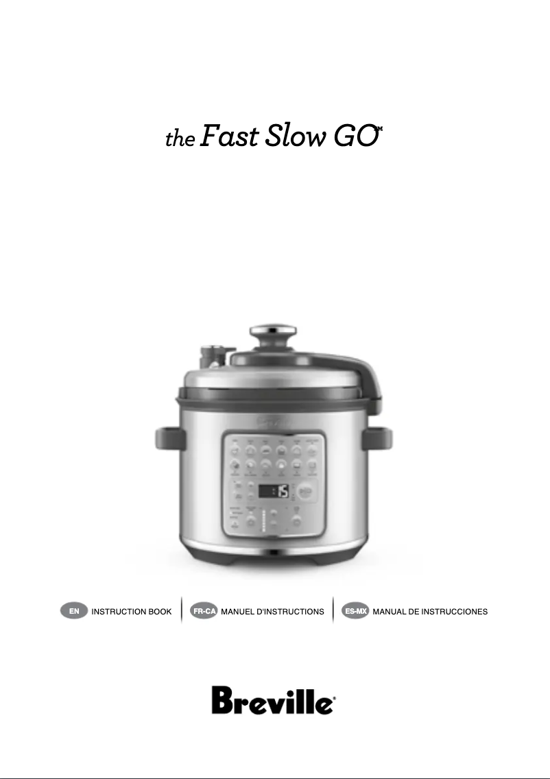 Page n°1 - Manuel utilisateur Breville The Fast Slow Go BPR680