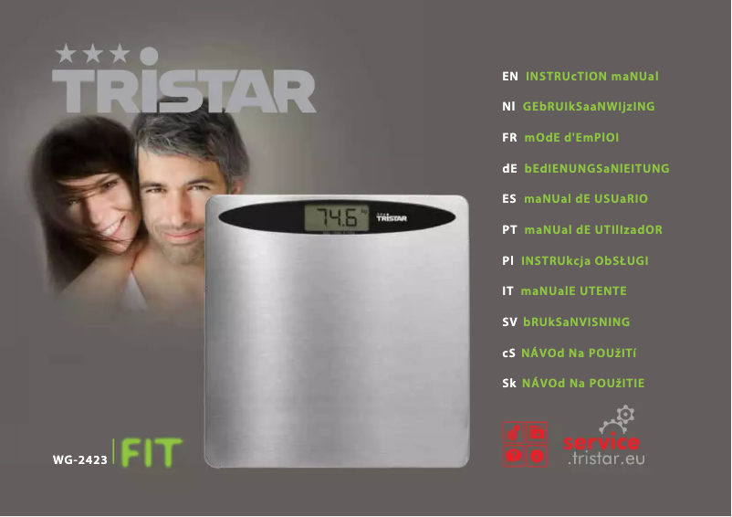 Page n°1 - Manuel utilisateur TriStar WG-2423