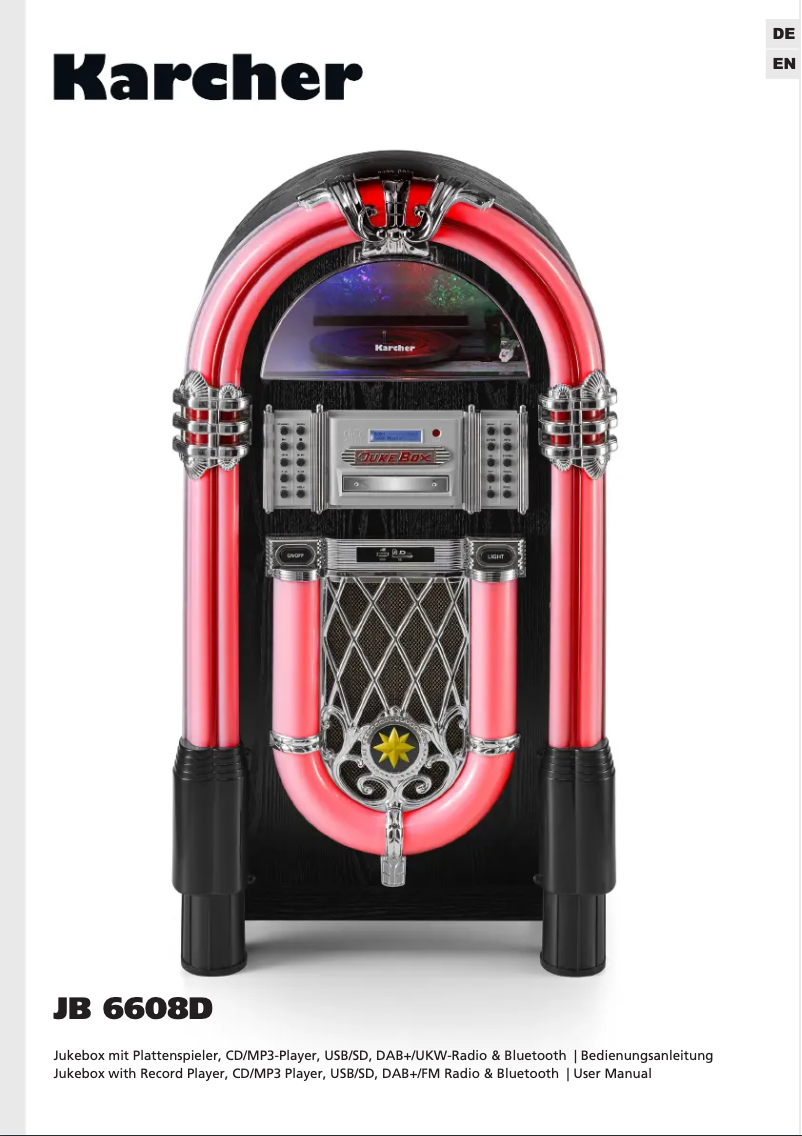 Imagen de la primera página del manual del dispositivo JB 6608D