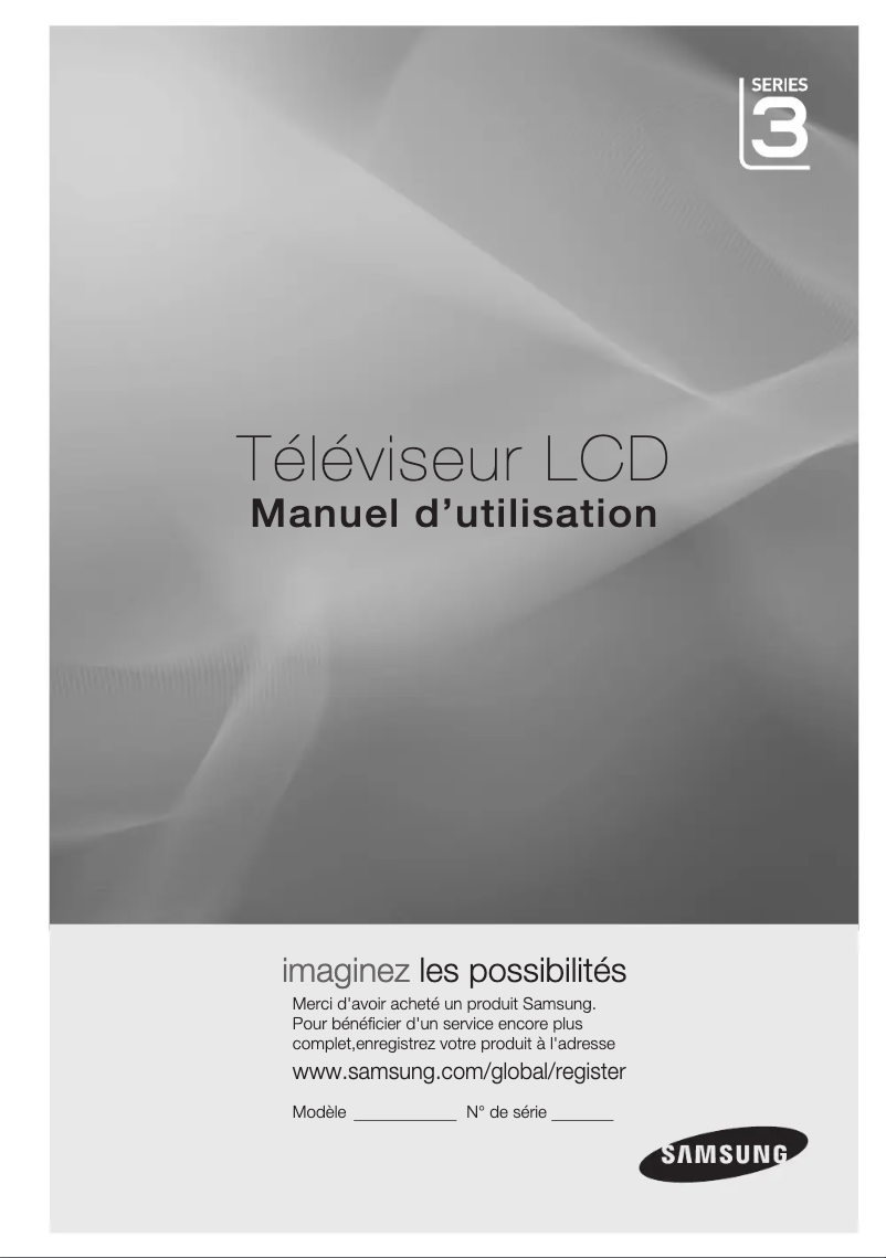 Page n°1 - Manuel utilisateur Samsung LA26C350D1