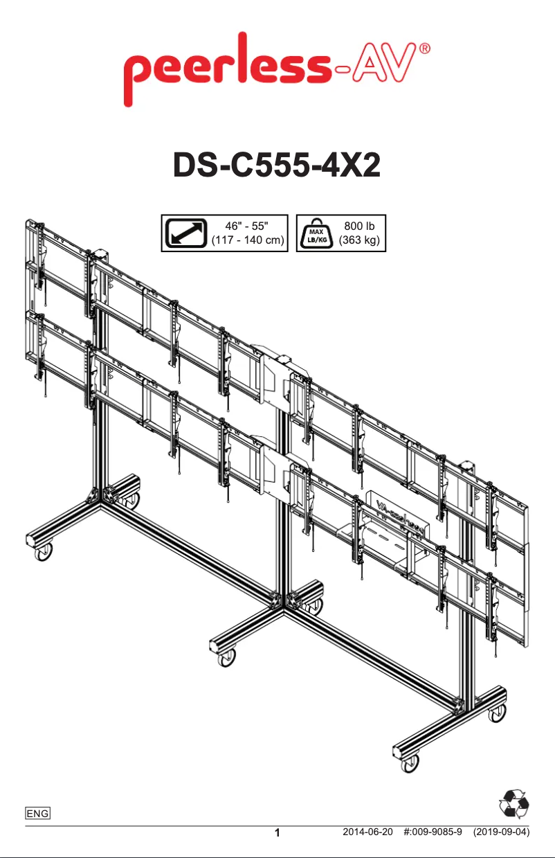 Page n°1 - Manuel utilisateur Peerless-AV SmartMount DS-C555-4X2