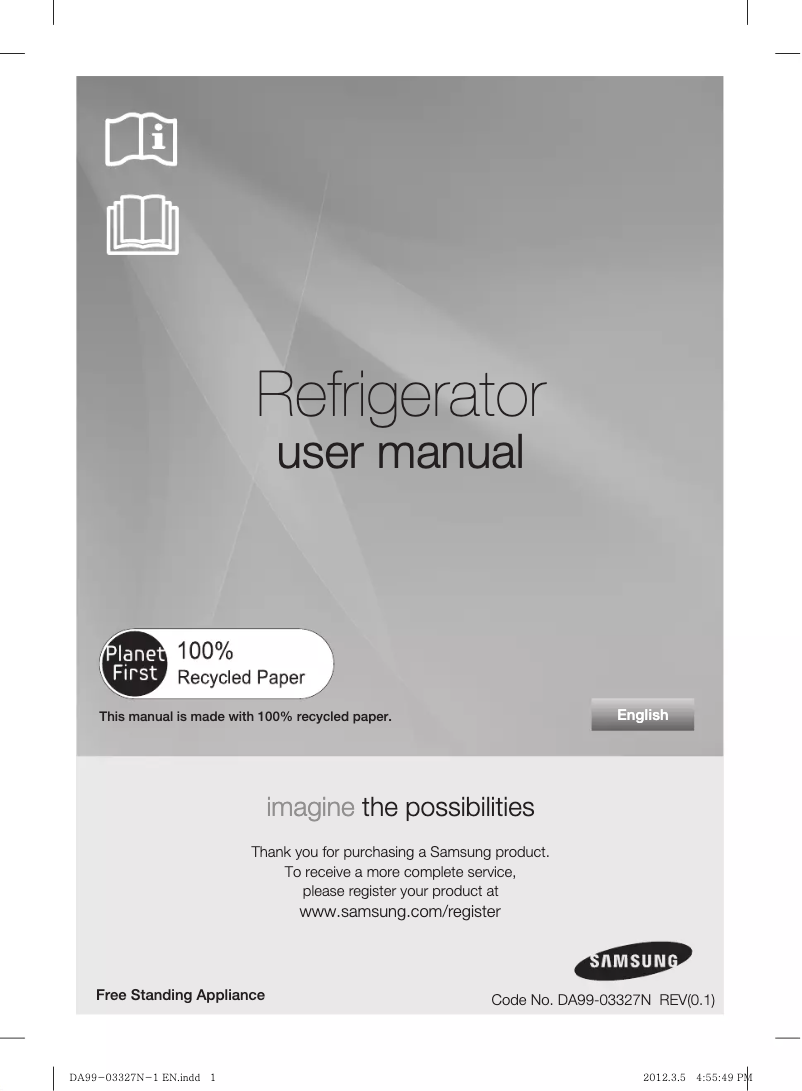 Image de la première page du manuel de l'appareil RS844CRPC5A