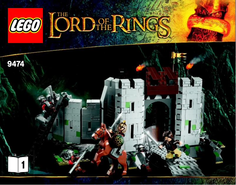 Page 1 de la notice Manuel utilisateur Lego Lord Of The Rings 9474