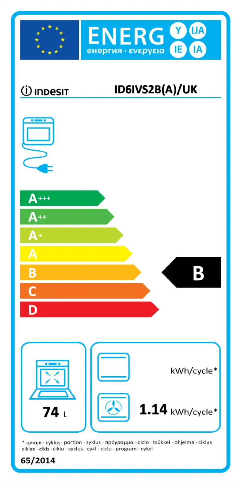Image de la première page du manuel de l'appareil ID6IVS2(A)/UK