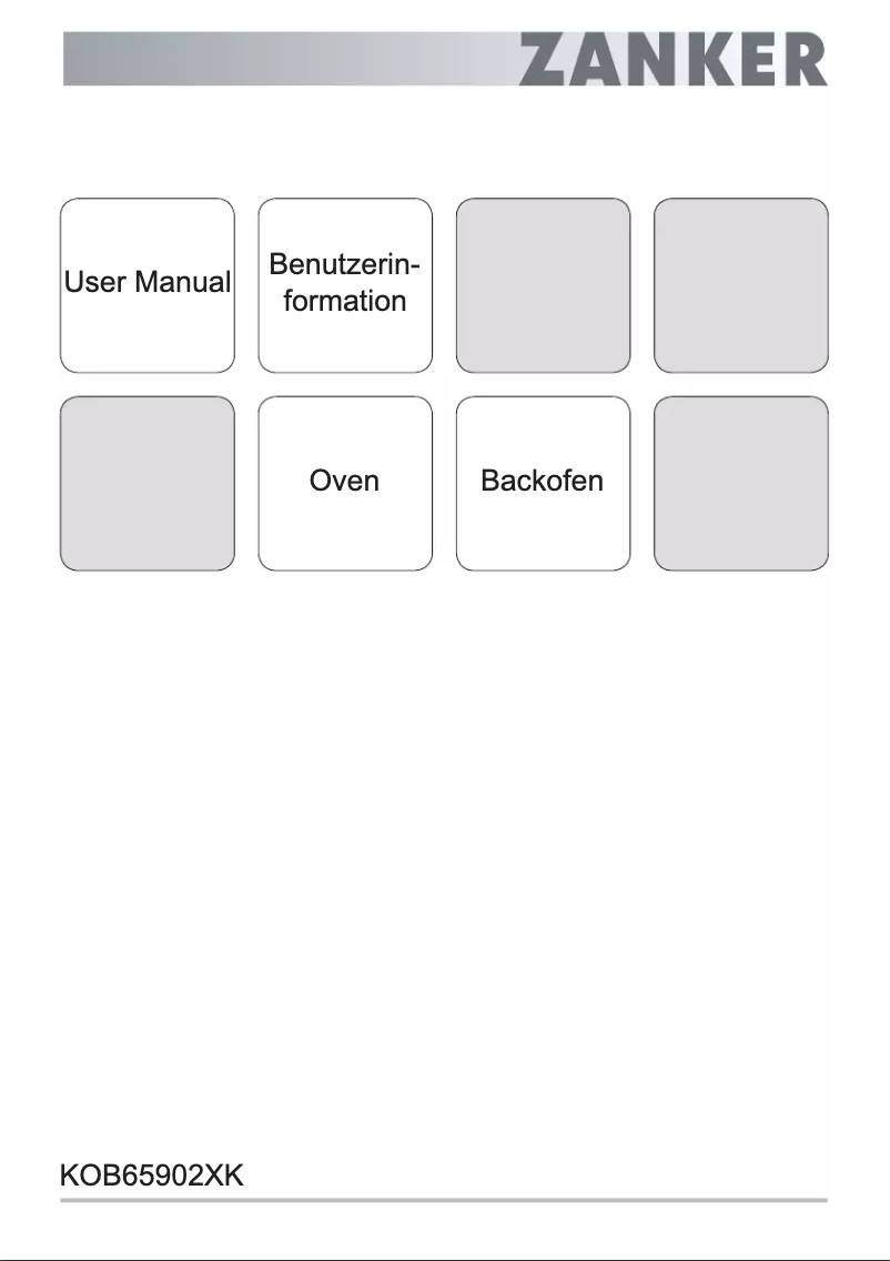 Page 1 de la notice Manuel utilisateur Zanker KOB65902XK