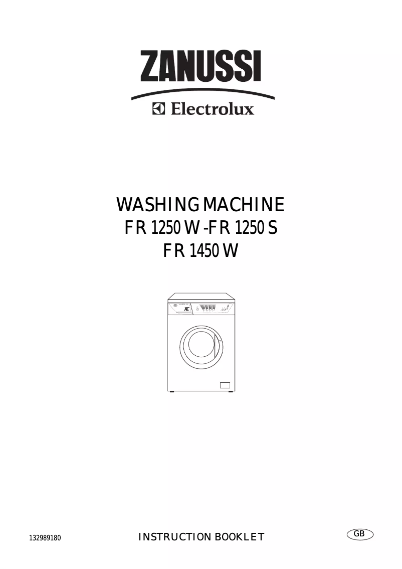 Image de la première page du manuel de l'appareil FR 1250 W