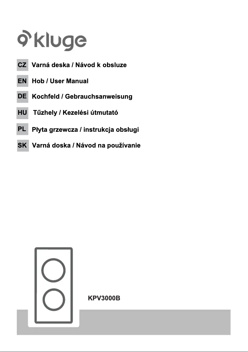 Image de la première page du manuel de l'appareil KPV3000B