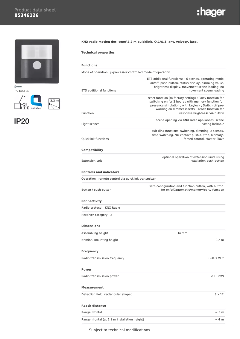 Image de la première page du manuel de l'appareil 85346126