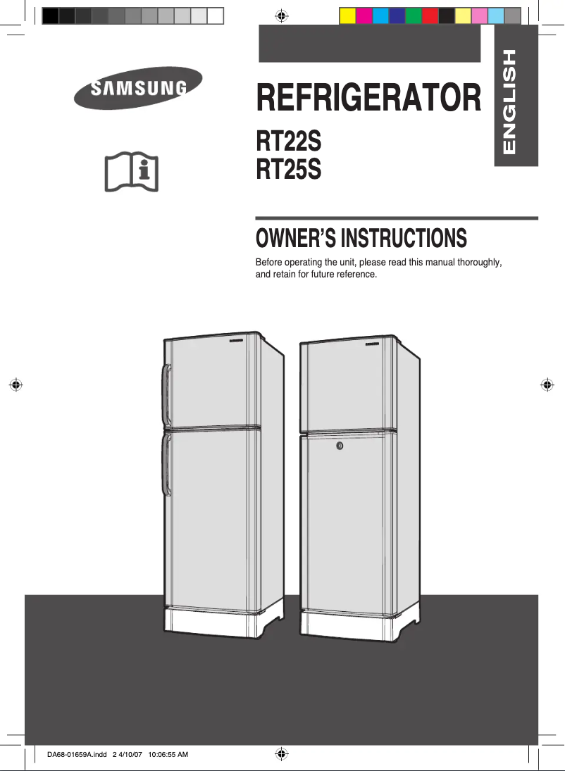 Page 1 de la notice Manuel utilisateur Samsung RT24SASS