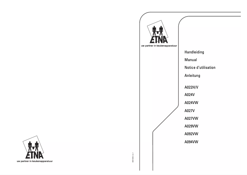Image de la première page du manuel de l'appareil A 022 V