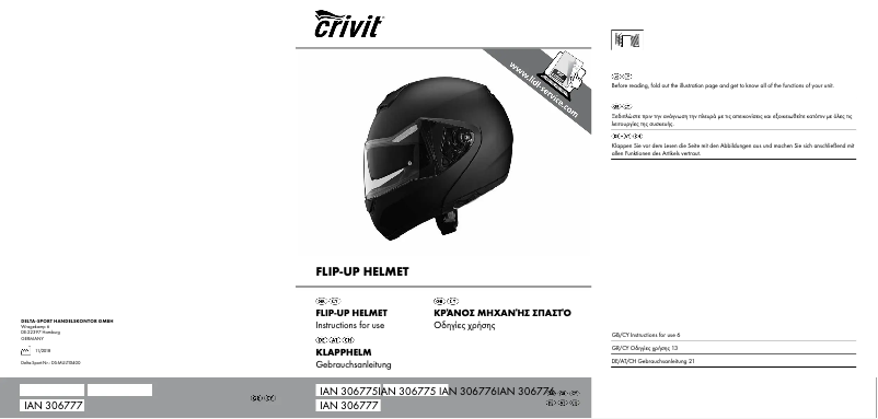 Page n°1 - Manuel utilisateur Crivit IAN 306776