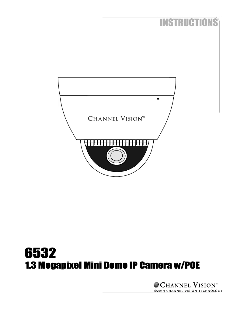 Page n°1 - Manuel utilisateur Channel Vision 6532