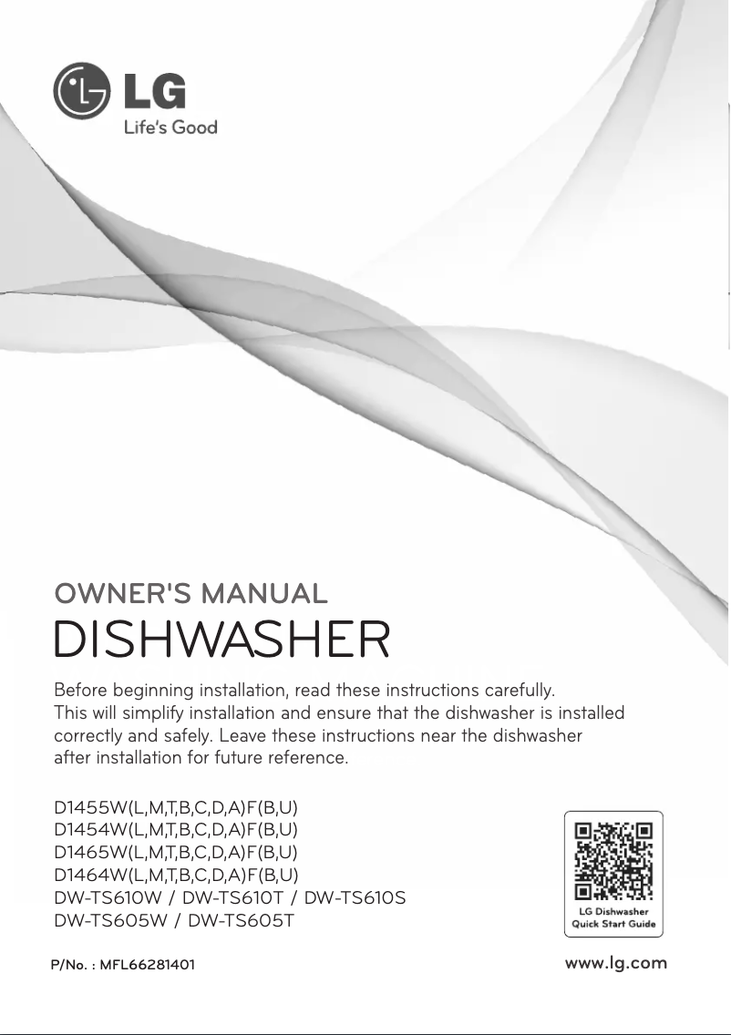 Página 1 del manual Manual de usuario LG D1454TF