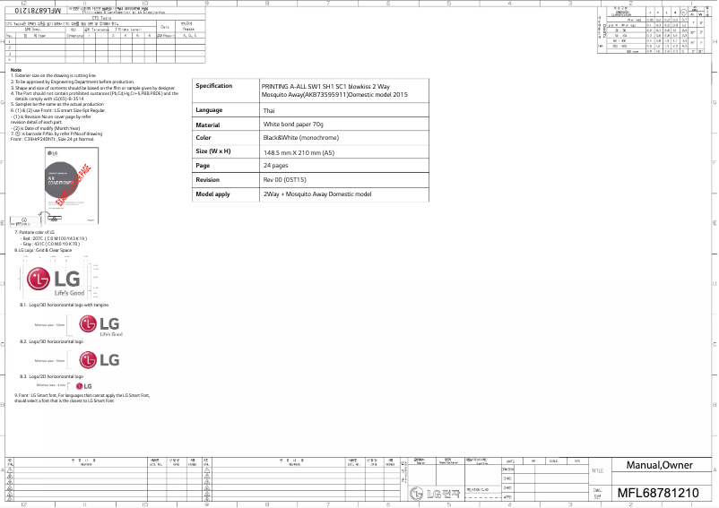 Página 1 del manual Manual de usuario LG M13HN