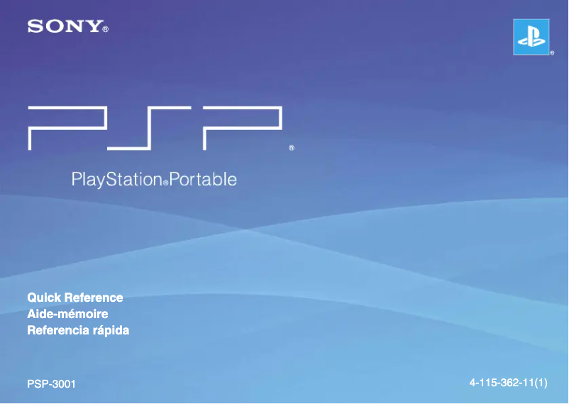 Page n°1 - Manuel utilisateur Sony PlayStation Portable