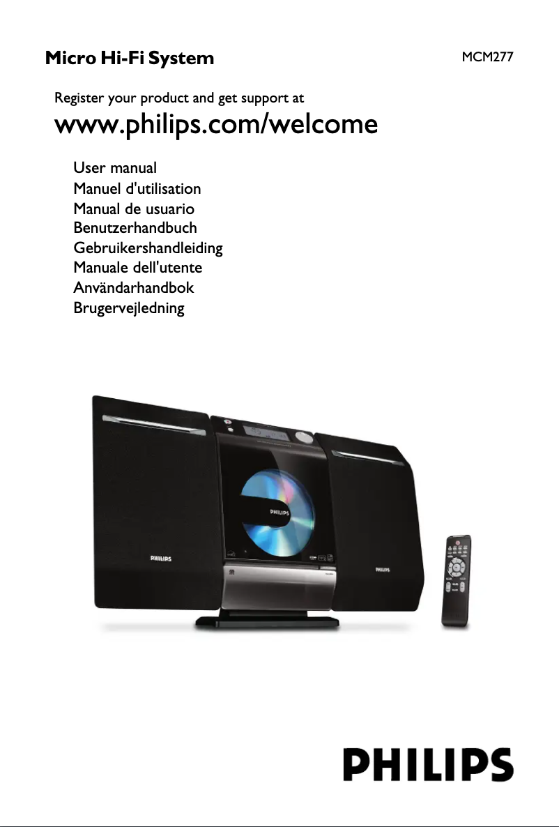 Image de la première page du manuel de l'appareil MCM277