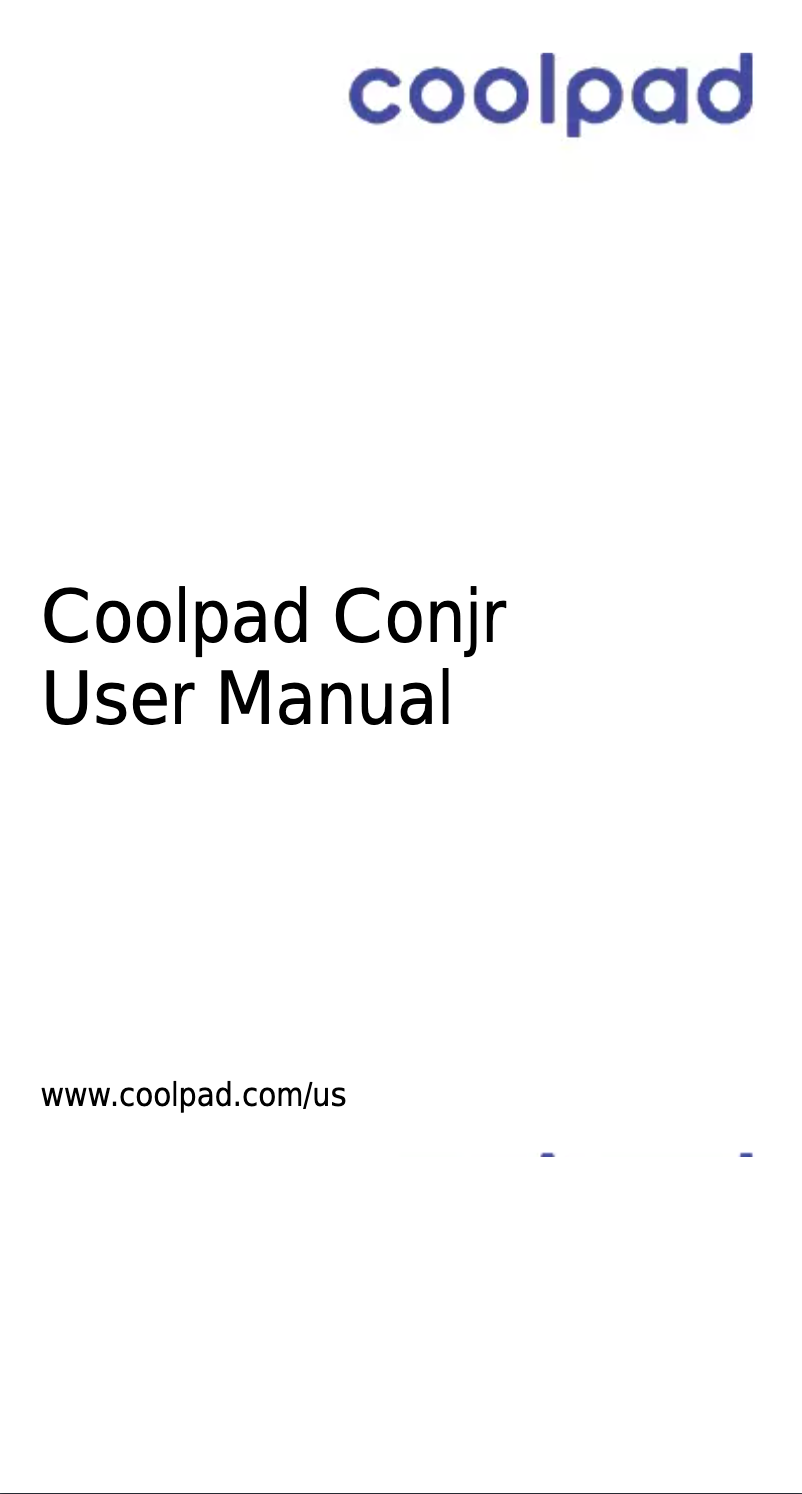 Page 1 de la notice Manuel utilisateur Coolpad Conjr