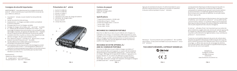 Página 1 del manual Manual de usuario Denver PSO-20009