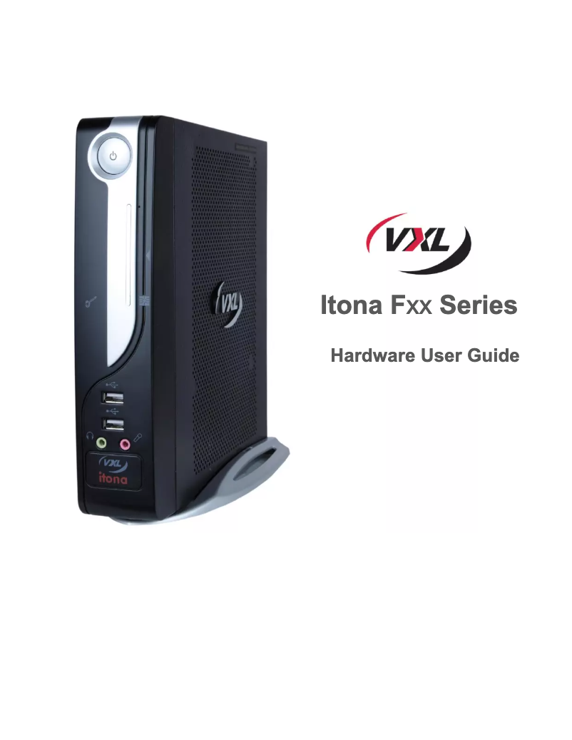 Image de la première page du manuel de l'appareil Itona F24