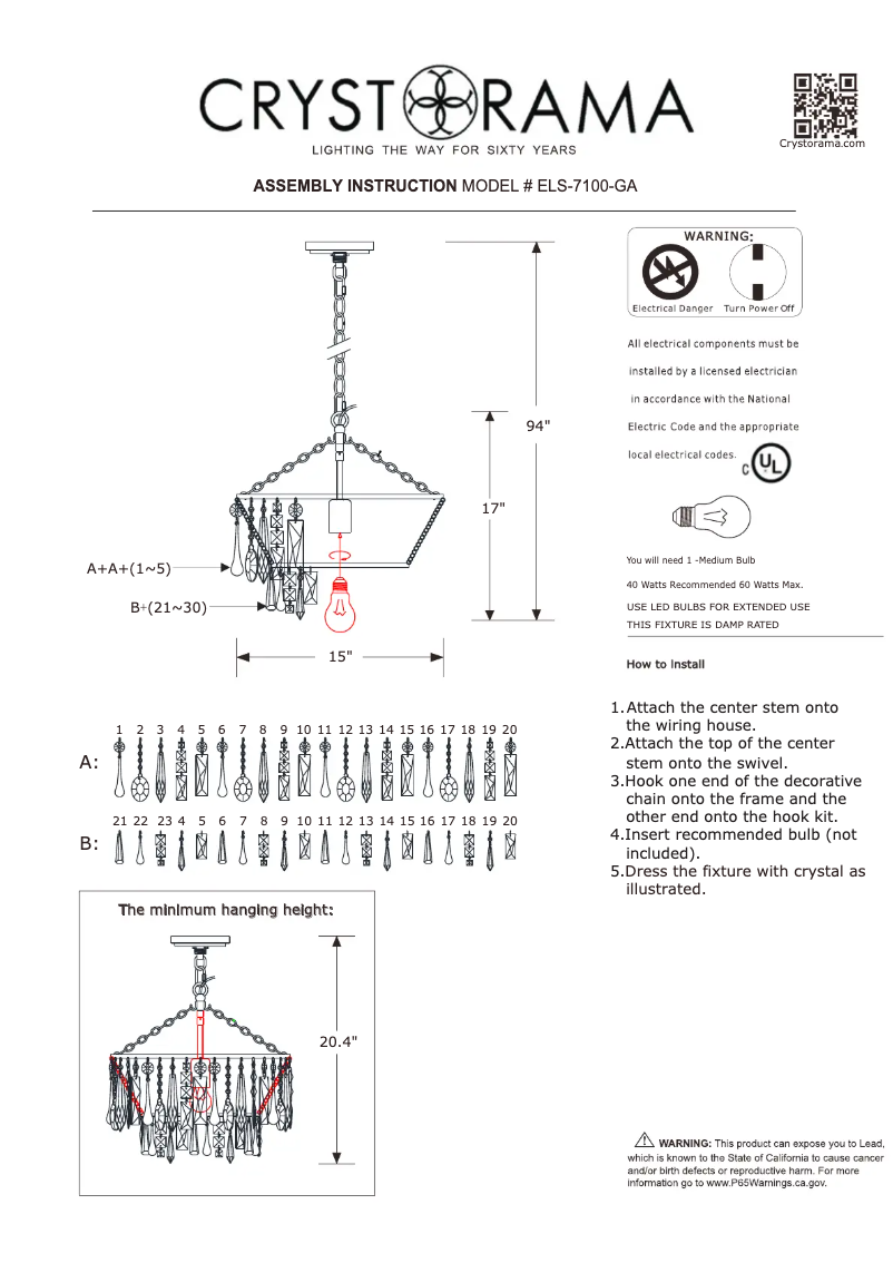 Image de la première page du manuel de l'appareil Elsa ELS-7100-GA