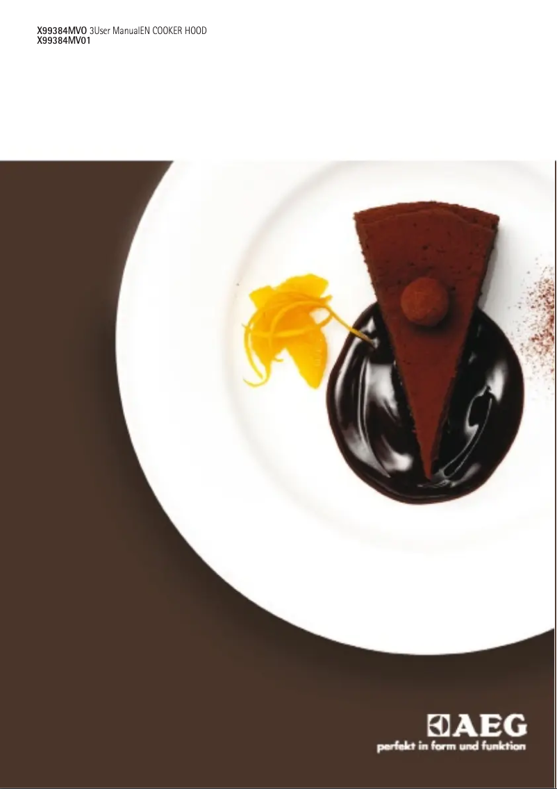 Page 1 de la notice Manuel utilisateur AEG X99384MV01