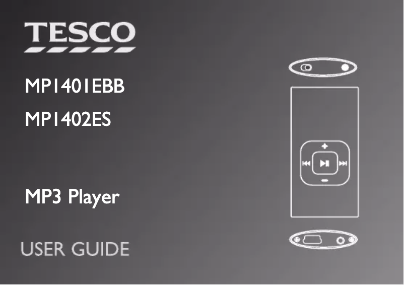 Página 1 del manual Manual de usuario Tesco MP1402ES