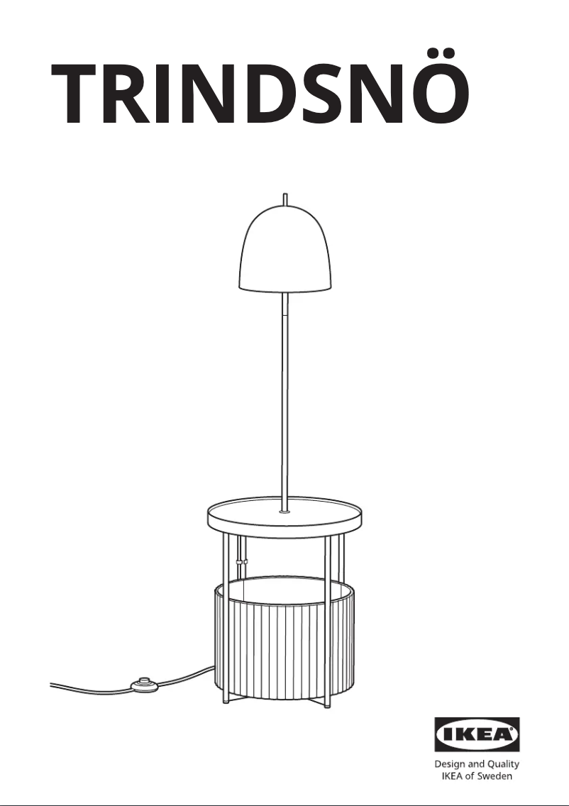 Image de la première page du manuel de l'appareil TRINDSNÖ 005.533.12