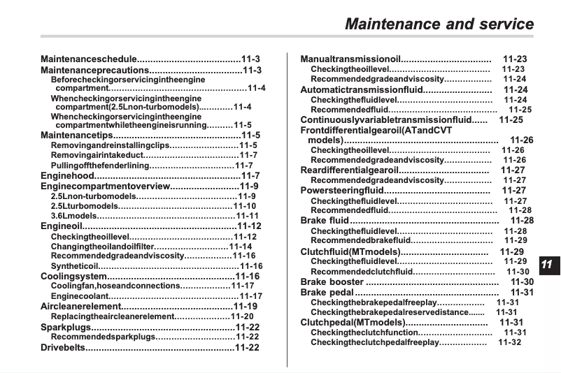 Image de la première page du manuel de l'appareil Legacy (2011)