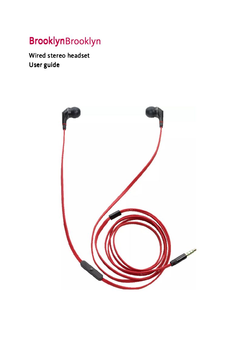 Page n°1 - Manuel utilisateur Novero Brooklyn