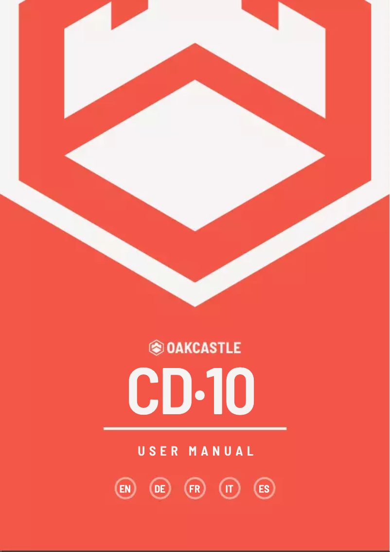 Image de la première page du manuel de l'appareil CD10