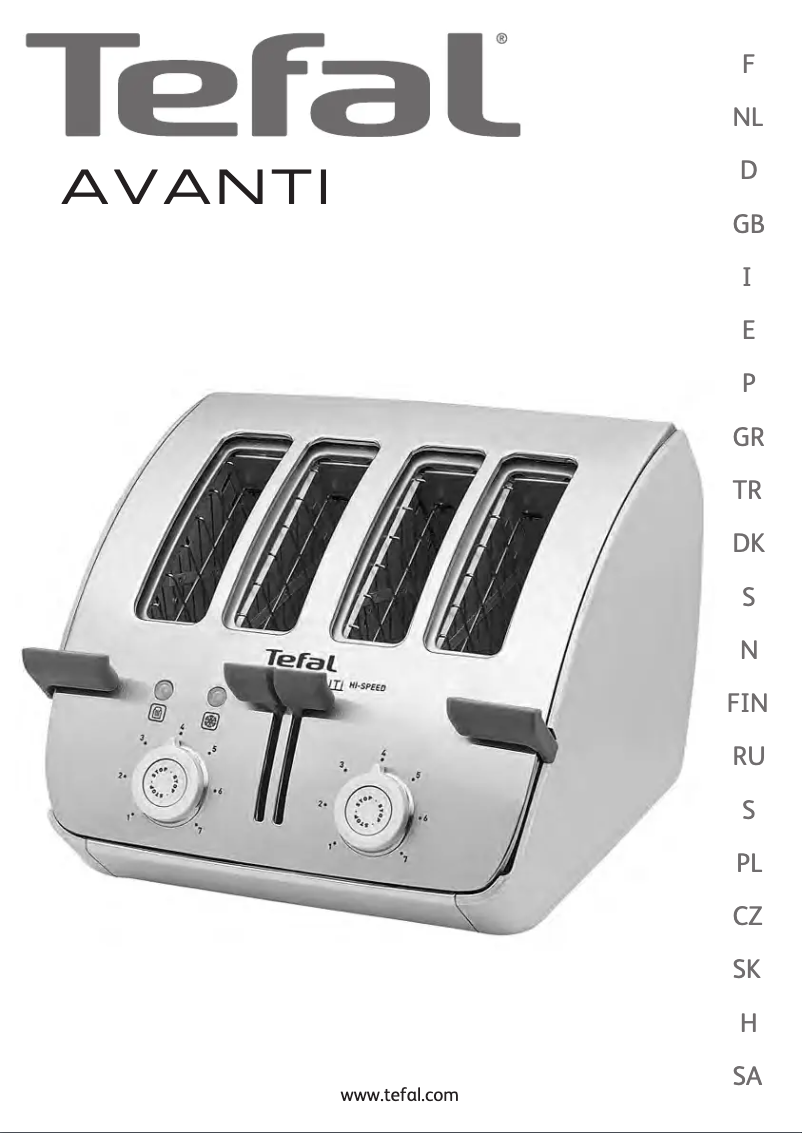 Page 1 de la notice Manuel utilisateur Tefal Avanti Classic 5327
