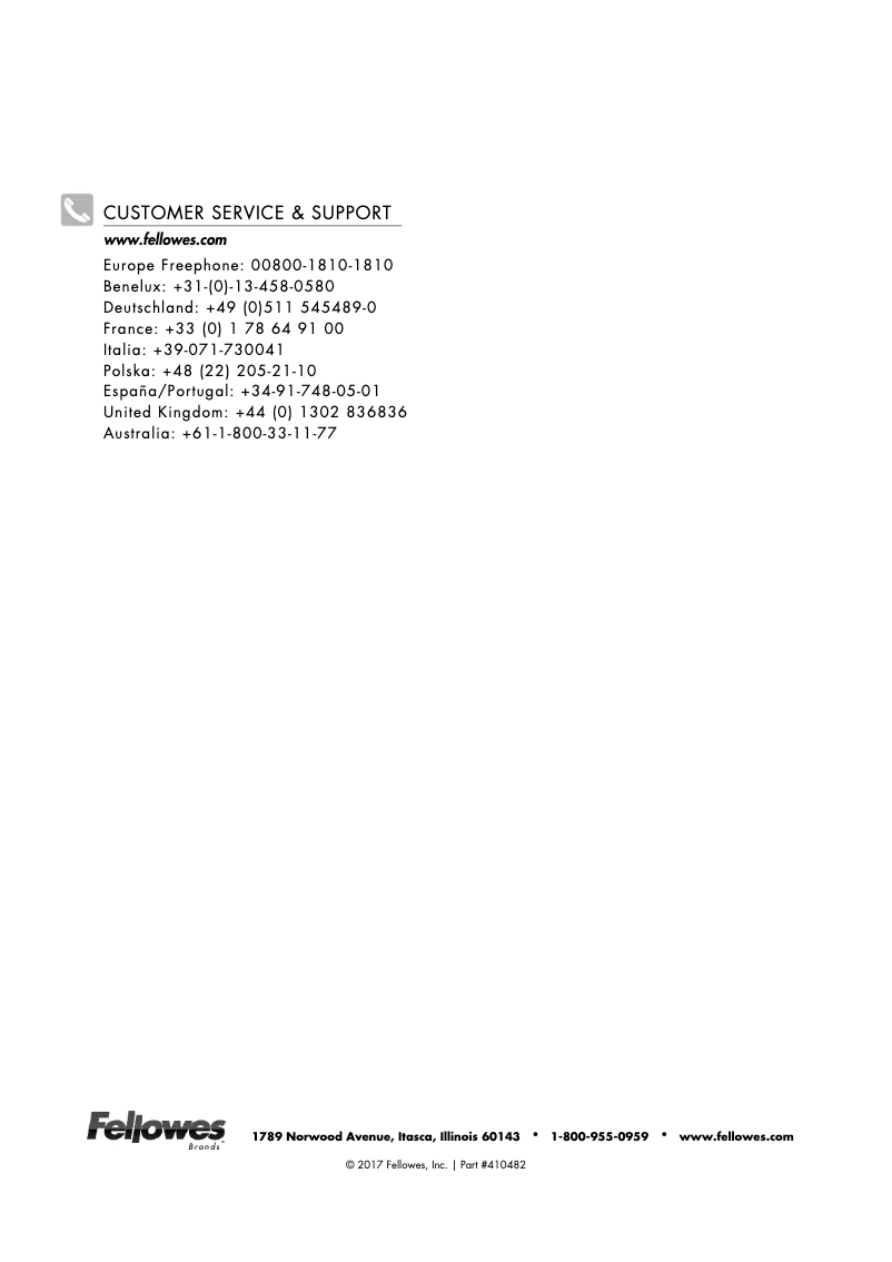 Página 1 del manual Manual de usuario Fellowes Plasma A3