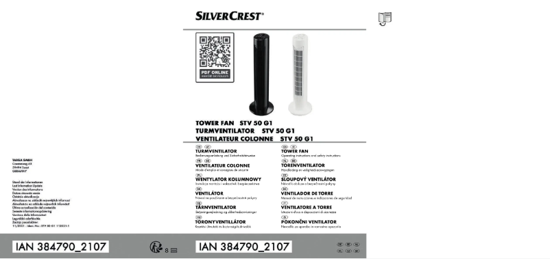 Page n°1 - Manuel utilisateur SilverCrest STV 45 D3