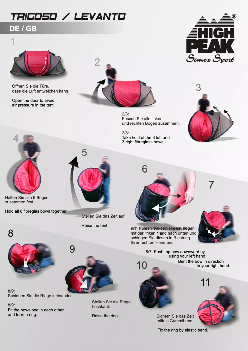 Page n°1 - Manuel utilisateur High Peak Levanto