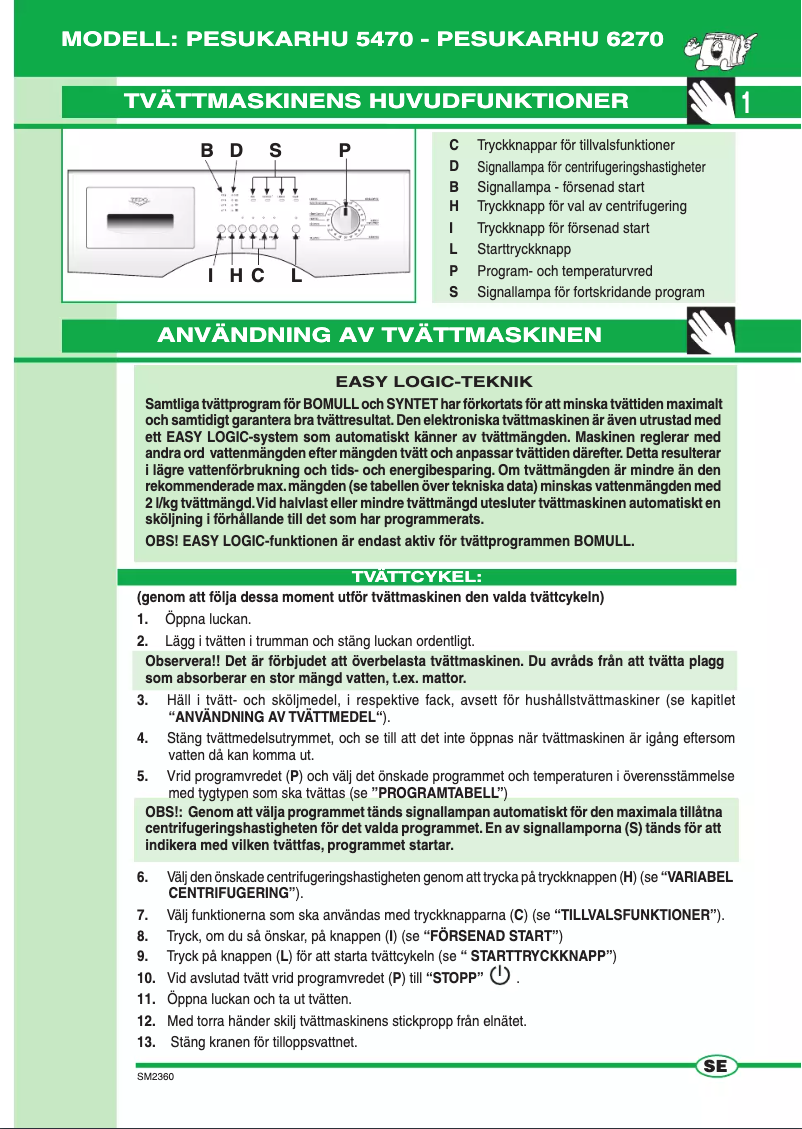 Page n°1 - Manuel utilisateur UPO WD5470