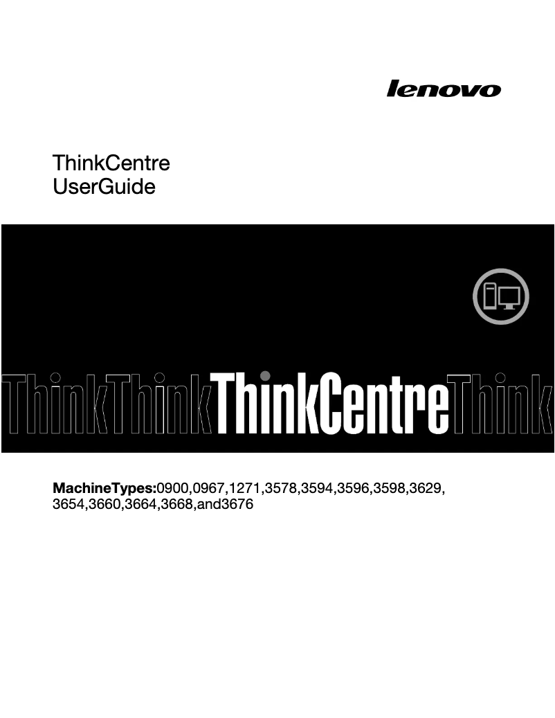 Page 1 de la notice Manuel utilisateur Lenovo ThinkCentre M72e SFF