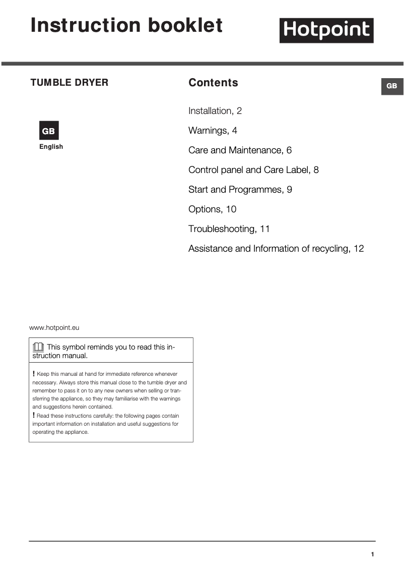 Image de la première page du manuel de l'appareil TCFS 835B GK.9 UK
