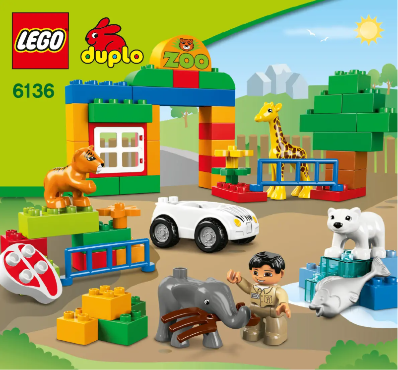 Page n°1 - Manuel utilisateur Lego Duplo 6136
