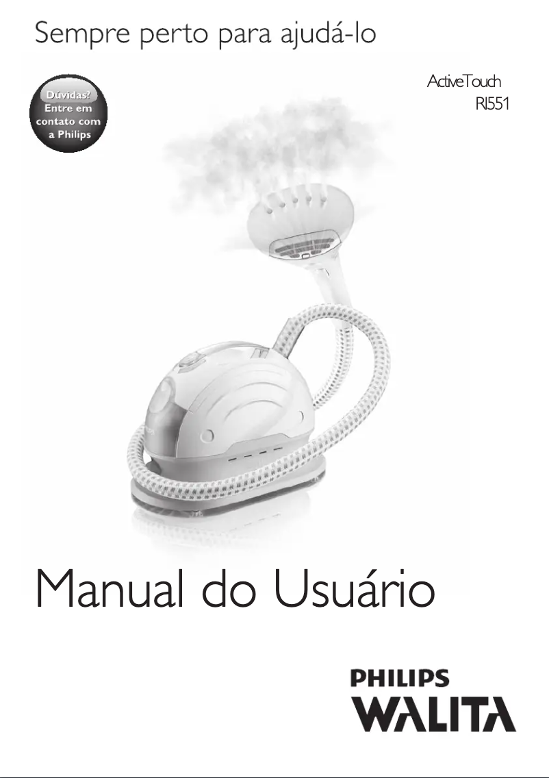 Page n°1 - Manuel utilisateur Philips Walita ActiveTouch RI551