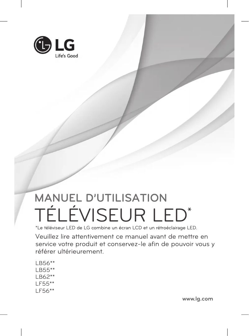 Page 1 de la notice Manuel utilisateur LG 42LB563T
