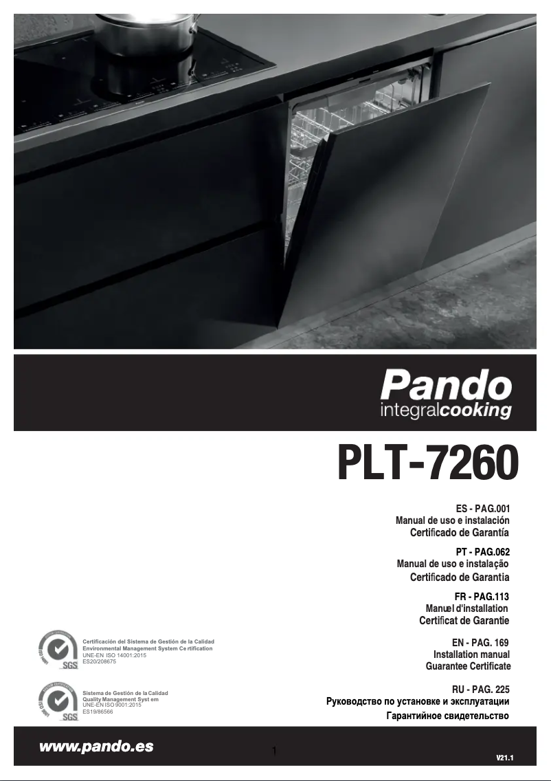 Image de la première page du manuel de l'appareil PLT-7260