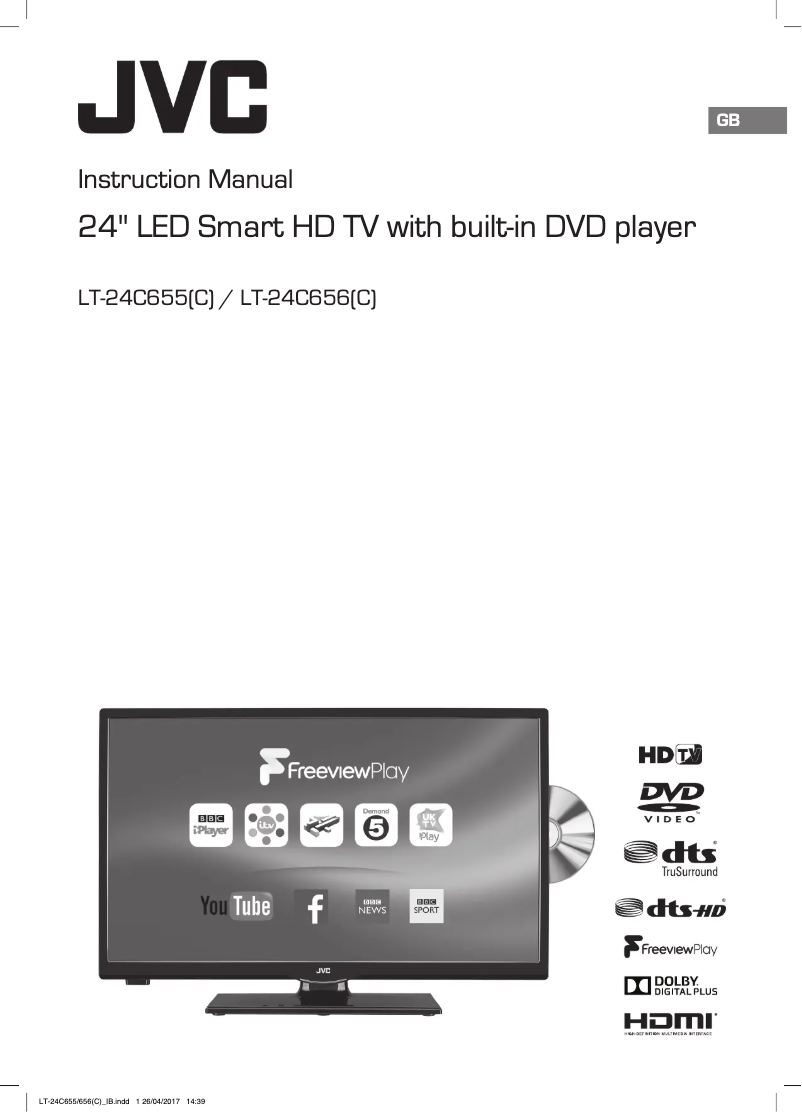 Image de la première page du manuel de l'appareil LT-24C655