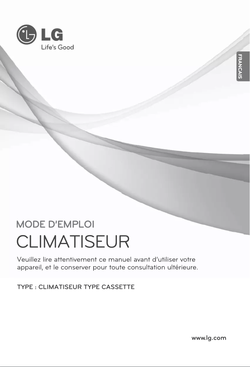 Page 1 de la notice Manuel utilisateur LG ARNU42GTMC2