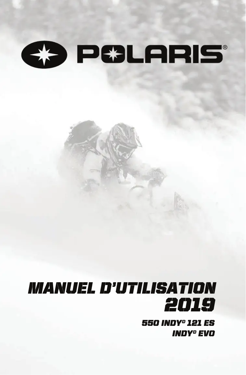 Image de la première page du manuel de l'appareil Indy Evo (2019)