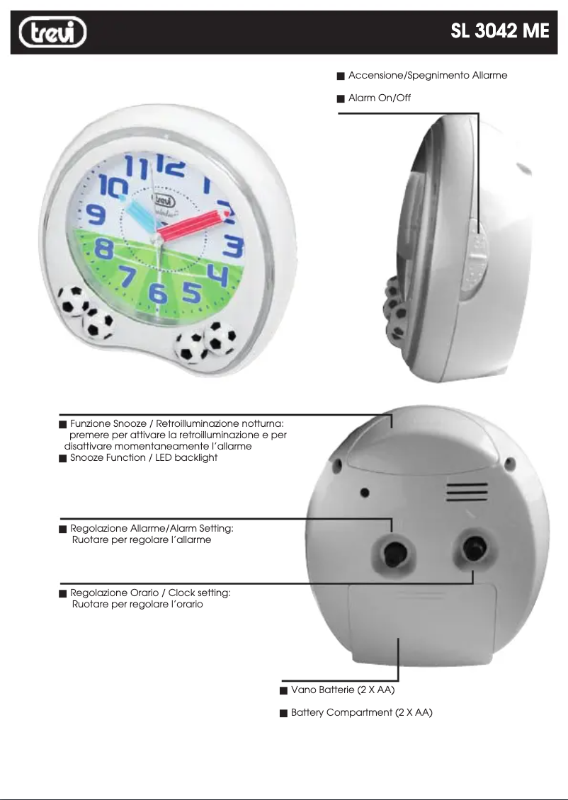 Page n°1 - Manuel utilisateur Trevi SL 3042 ME