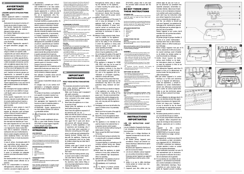 Page 1 de la notice Manuel utilisateur Ariete Party Grill 723