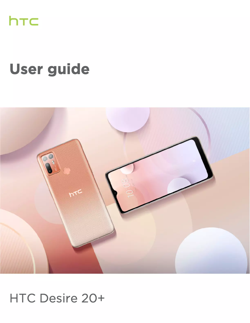 Page 1 de la notice Manuel utilisateur HTC Desire 20+