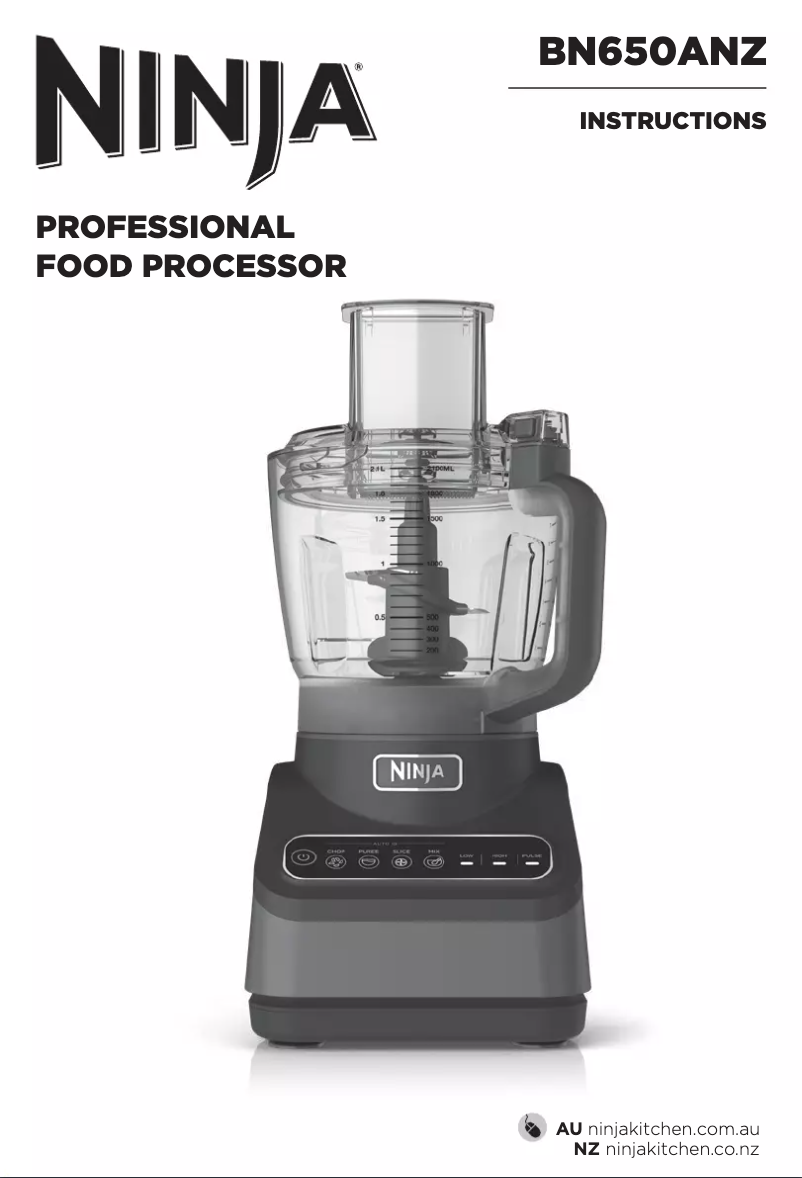 Page n°1 - Manuel utilisateur Ninja Professional BN650