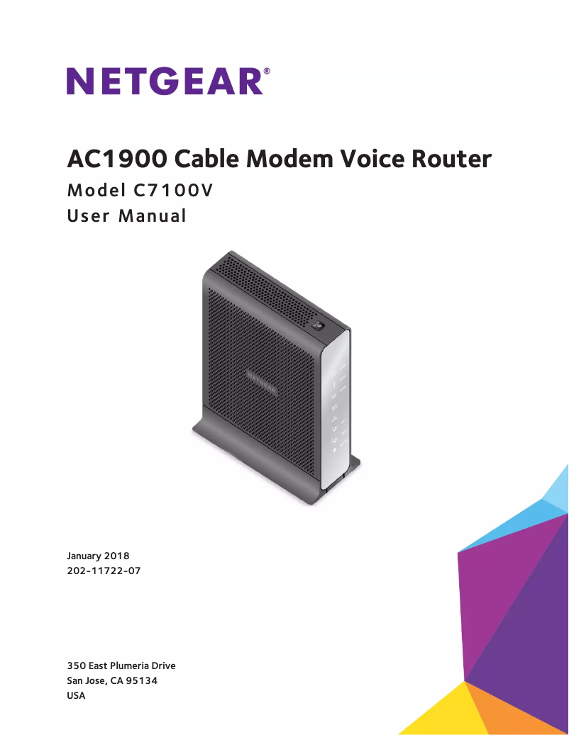 Page 1 de la notice Manuel utilisateur Netgear Nighthawk C7100V